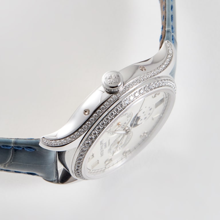 Annual Calendar "Tiffany & Co." White Gold Diamond Silver Dial 38mm Product Image 4