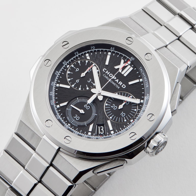 Alpine Eagle XL Chronograph Steel Black Dial 44mm Product Image 1