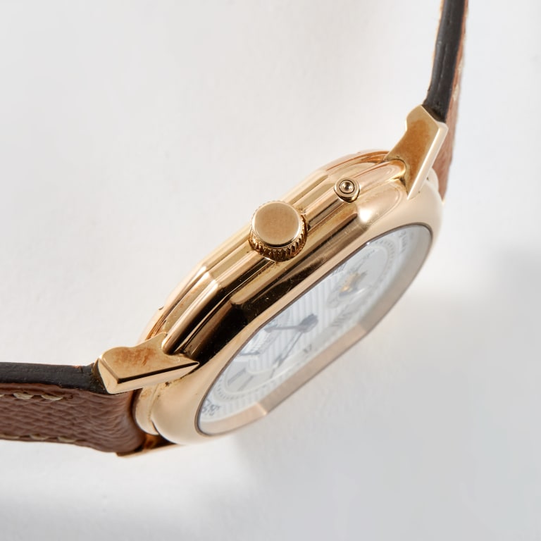 Moonphase Power Reserve Yellow Gold Silver Dial 33mm Product Image 4