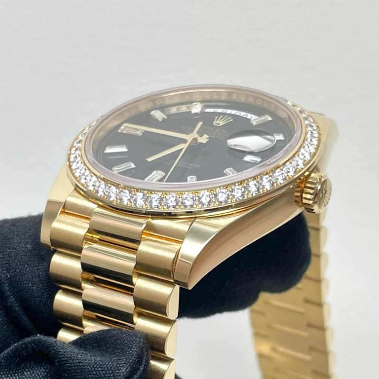Day-Date Yellow Gold Diamond Black Dial 40mm Product Image 2