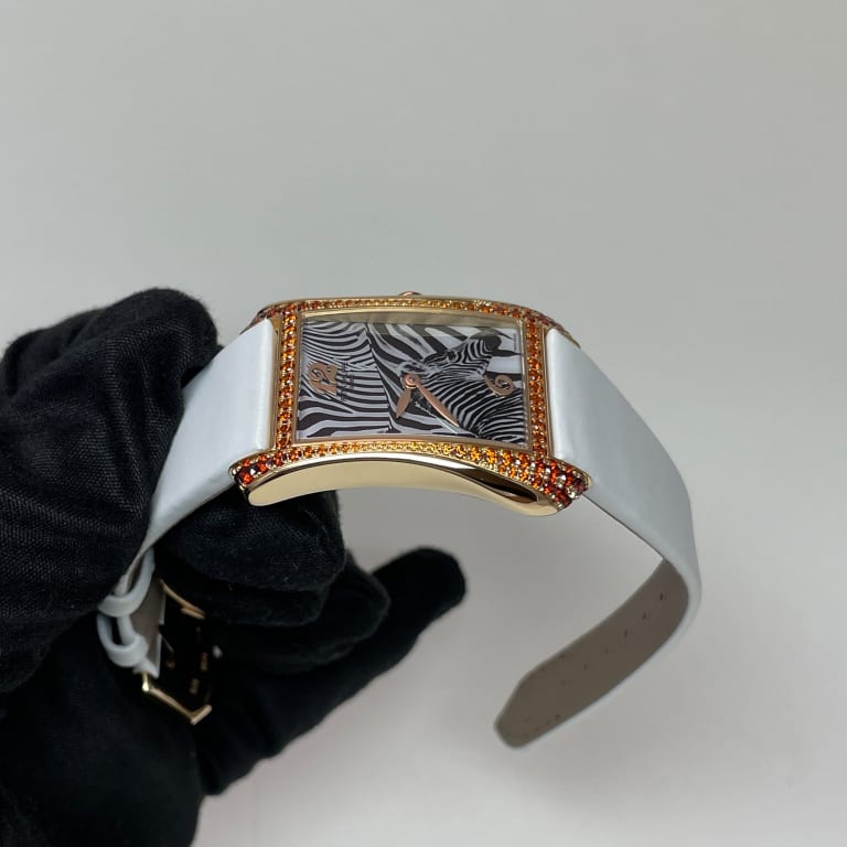 Gondolo Serata Rose Gold Spessartite Brown Zebra Dial 28mm Product Image 7