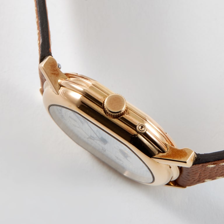 Moonphase Power Reserve Yellow Gold Silver Dial 33mm Product Image 3