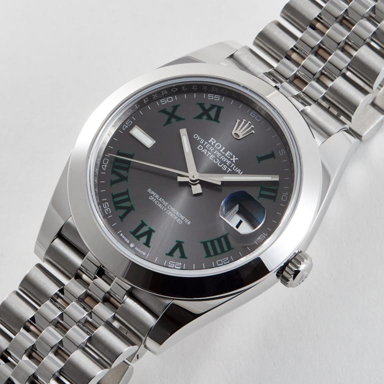 Datejust "Wimbledon" Steel Jubilee Grey Dial 41mm Product Image 1
