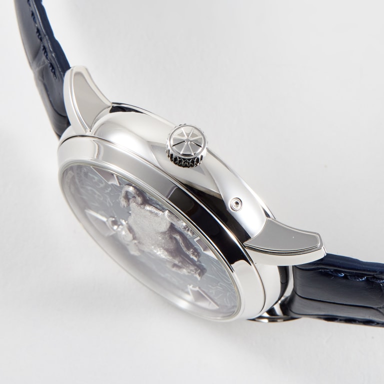 Métiers d'Art "Year of the Ox" Platinum Blue Dial 40mm Product Image 3