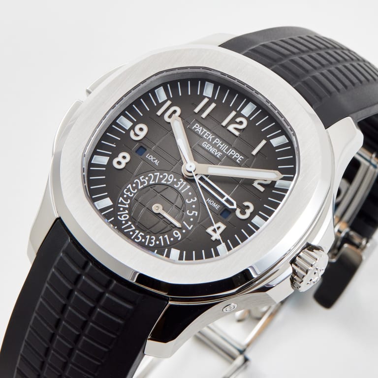Aquanaut Travel Time Steel Black Dial 40mm Product Image 1