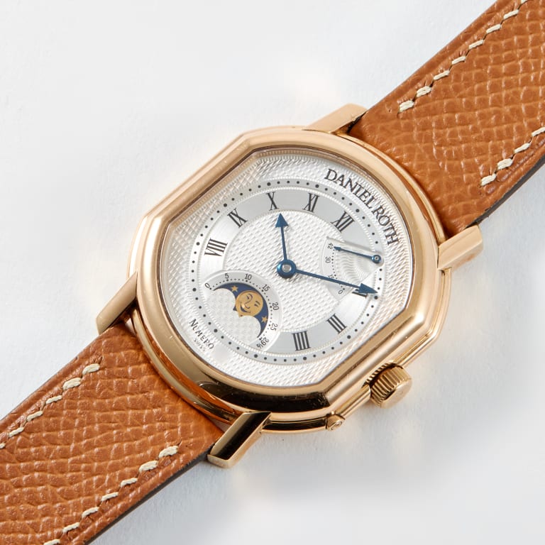 Moonphase Power Reserve Yellow Gold Silver Dial 33mm Product Image 1