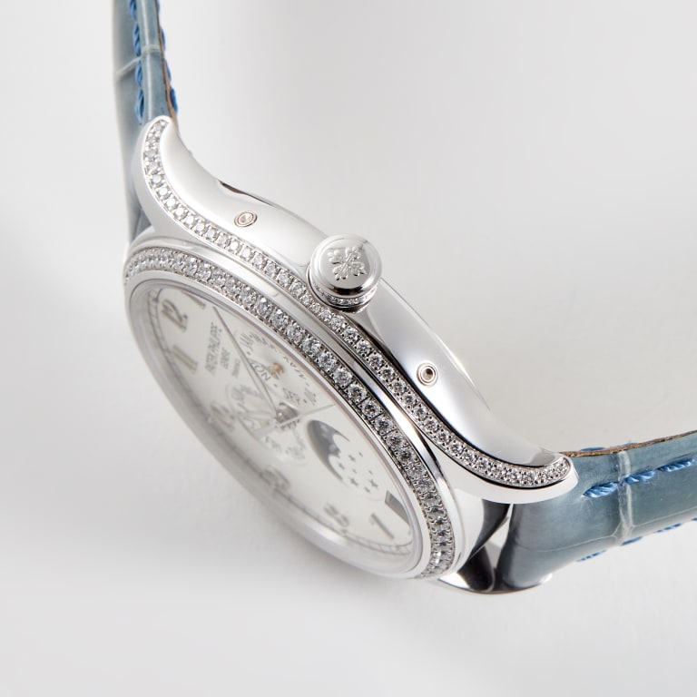 Annual Calendar "Tiffany & Co." White Gold Diamond Silver Dial 38mm Product Image 3