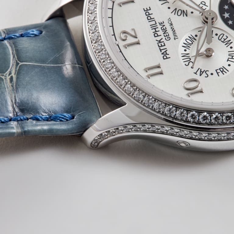 Annual Calendar "Tiffany & Co." White Gold Diamond Silver Dial 38mm Product Image 11