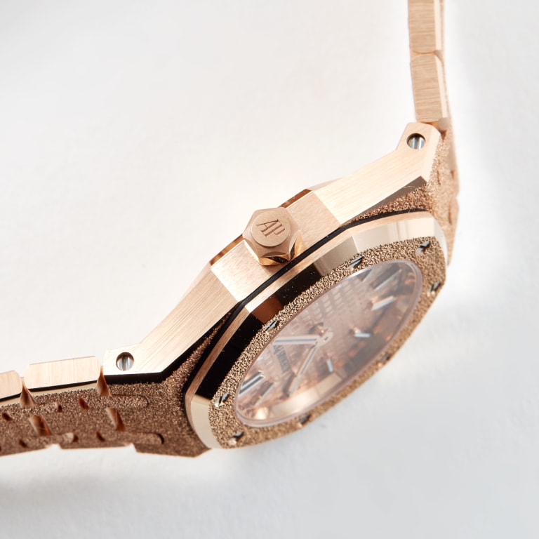Royal Oak Mini Frosted Rose Gold Pink Dial 23mm Product Image 4