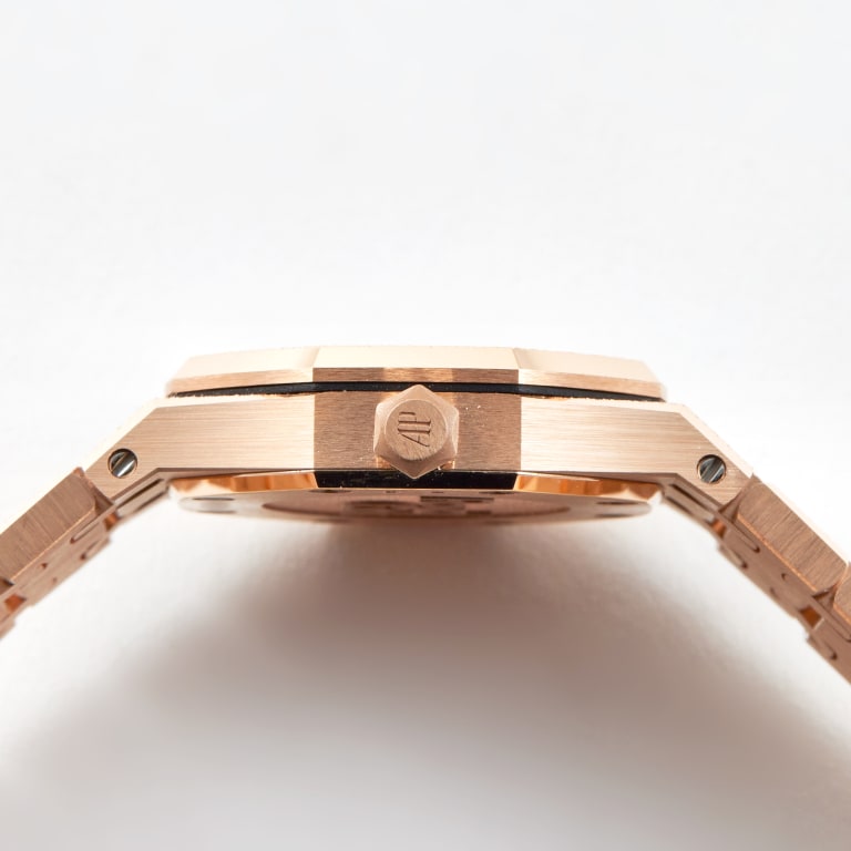 Royal Oak Mini Frosted Rose Gold Pink Dial 23mm Product Image 5