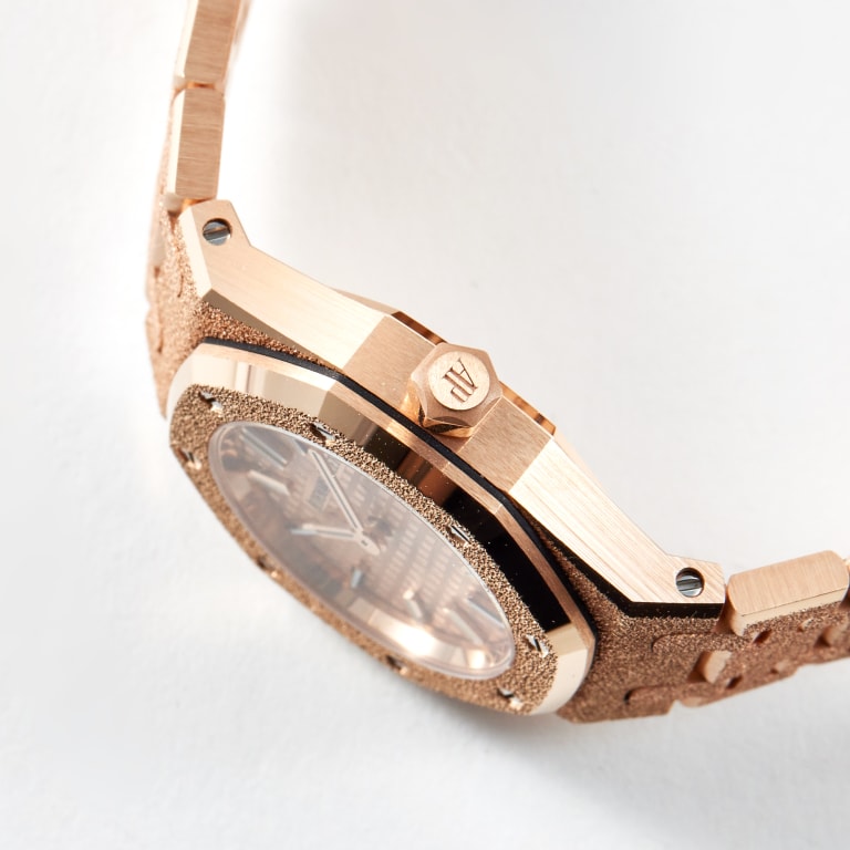 Royal Oak Mini Frosted Rose Gold Pink Dial 23mm Product Image 3