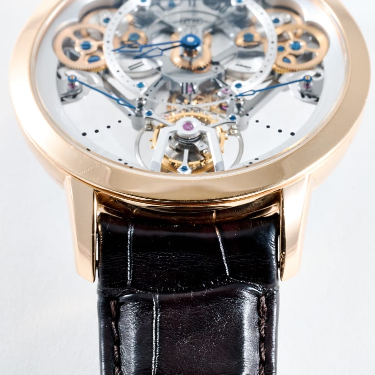 Time Pyramid Tourbillon Rose Gold Skeleton Dial 44mm Product Image 9