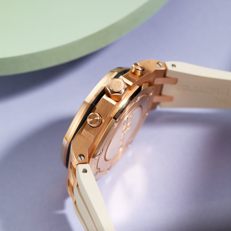 Royal Oak Offshore Lady Rose Gold Rainbow Pink Dial 37mm Product Image 10