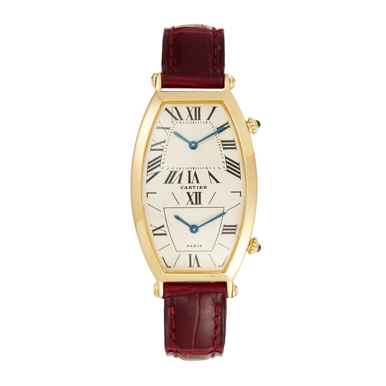 Tonneau Dual Time Yellow Gold White Dial 46mm Product Image 1