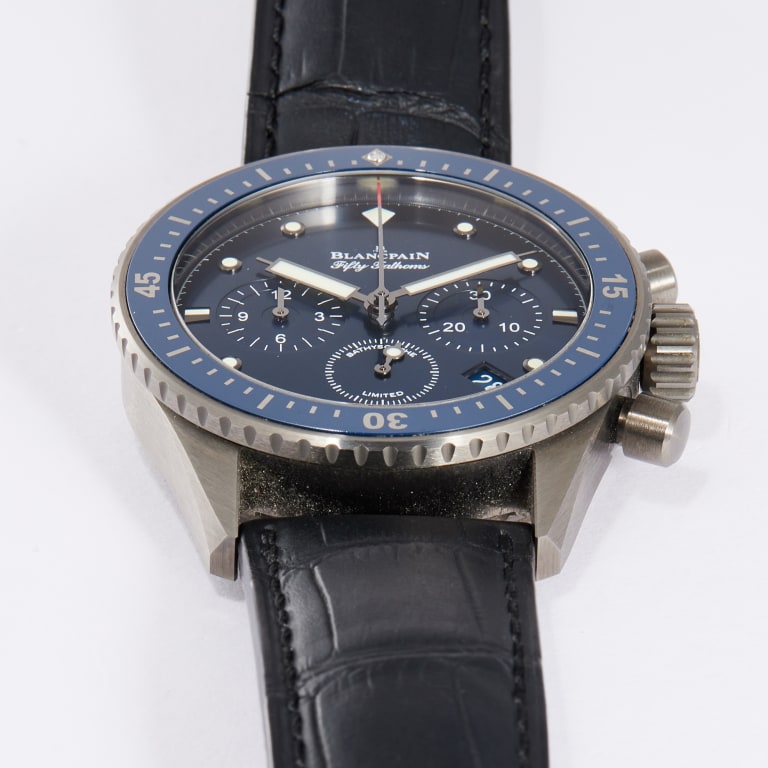 Fifty Fathoms Bathyscaphe Chronograph Flyback Ocean Commitment 43mm Product Image 7