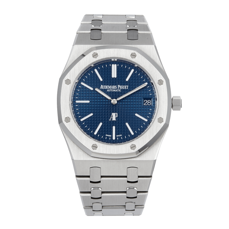 Royal Oak "Jumbo" Extra-Thin "50th Anniversary" Steel Blue Dial 39mm Product Image 1