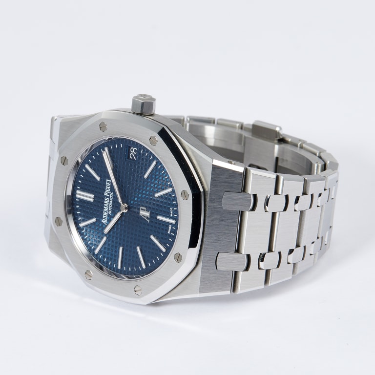 Royal Oak "Jumbo" Extra-Thin "50th Anniversary" Steel Blue Dial 39mm Product Image 2