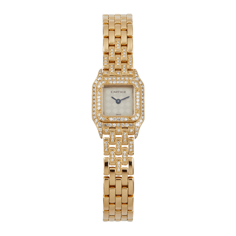 Panthère de Cartier Mini Panthere Yellow Gold Diamond White Dial Product Image 5