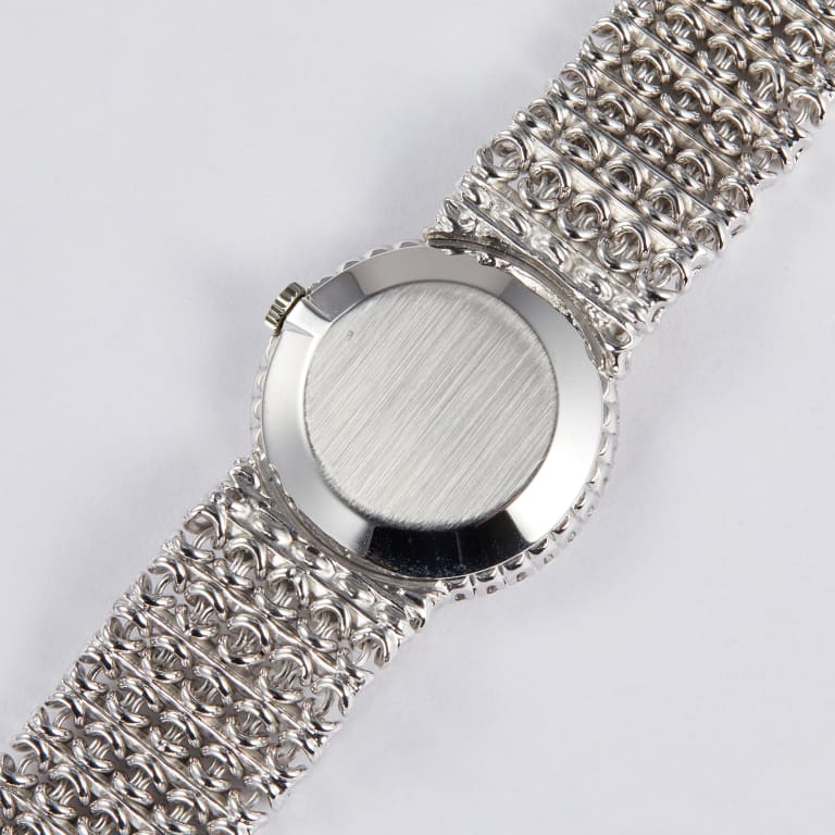 Vintage White Gold Diamond Blue Dial 33mm Product Image 8