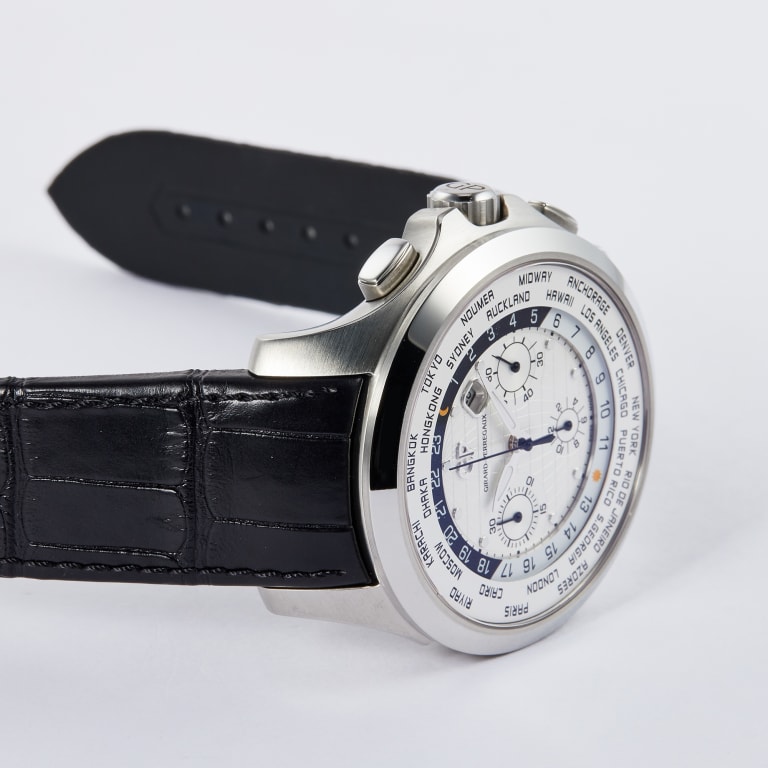 World Timer Steel White Dial 44mm Product Image 6