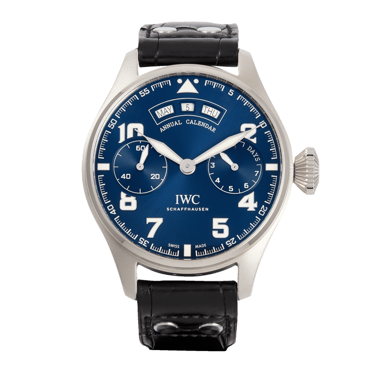 Pilot's Watch Annual Calendar Le Petit Prince White Gold Blue Dial 46mm Product Image 1