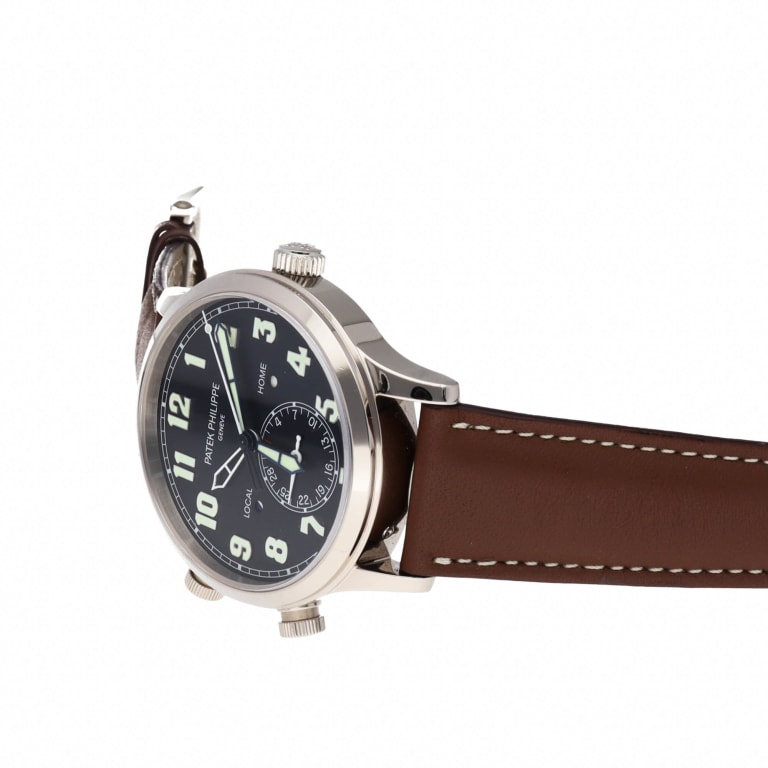 Complications Calatrava Pilot Travel Time White Gold Blue Dial 42mm Product Image 9