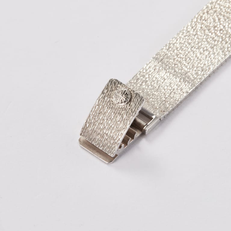 Vintage White Gold Diamond Blue Dial 23mm Product Image 2