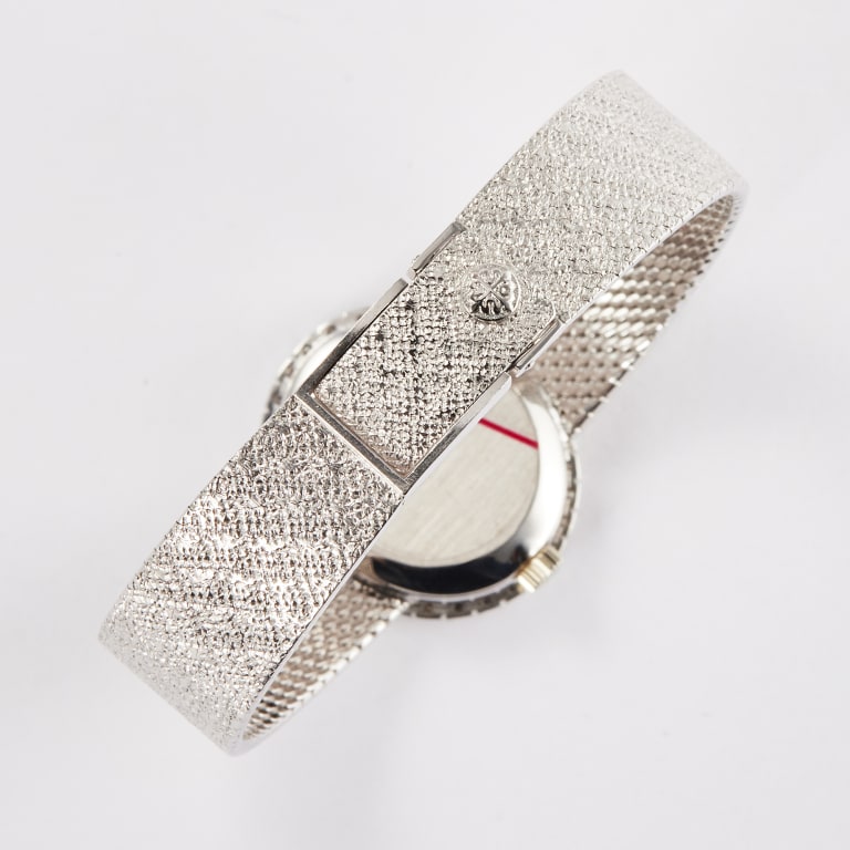 Vintage Oval White Gold Blue Dial 23mm Product Image 8