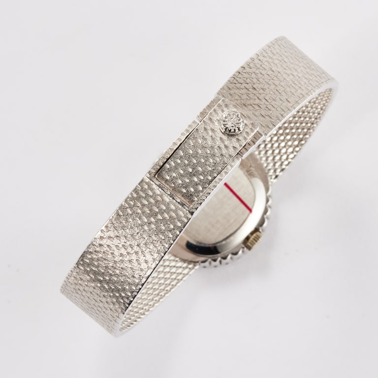Vintage Lady Bracelet White Gold Diamond Blue Dial 31mm Product Image 8