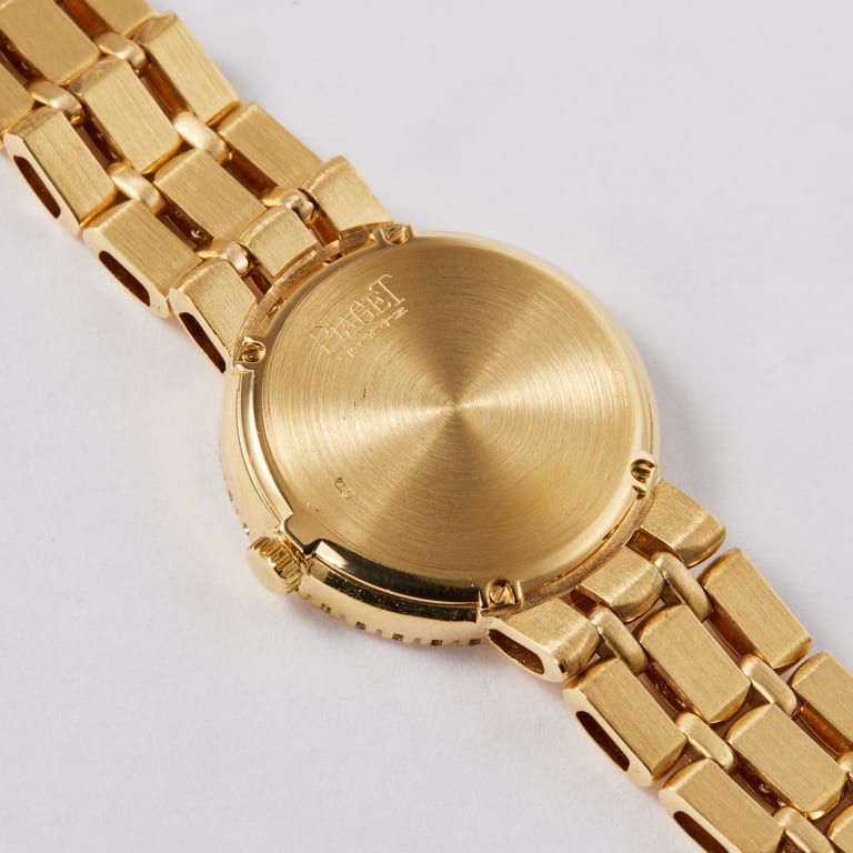 Vintage Yellow Gold Diamond Mother of Pearl Dial Product Image 2