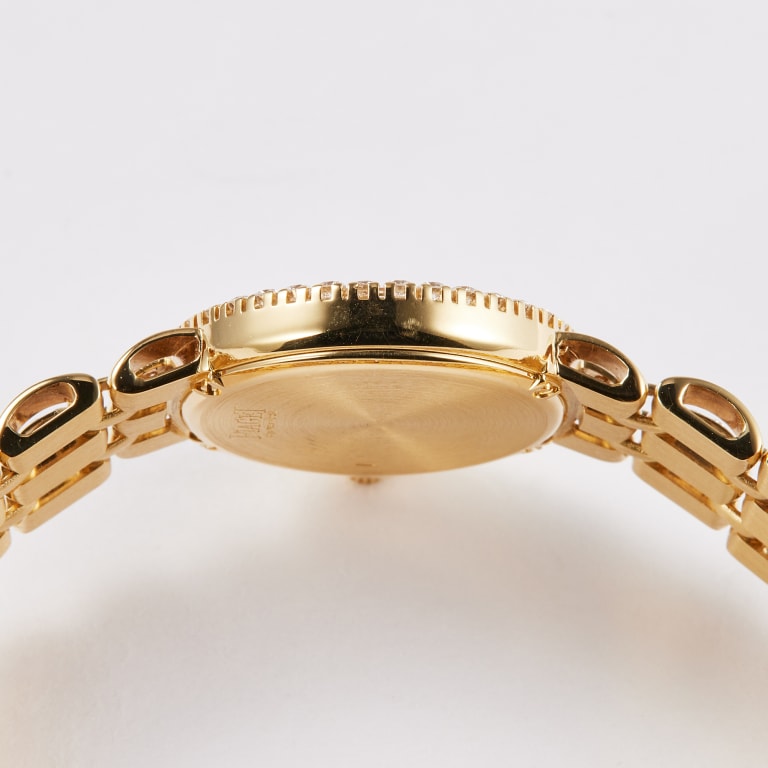 Vintage Yellow Gold Diamond Mother of Pearl Dial Product Image 7