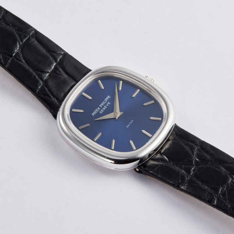 Golden Ellipse Ellipse White Gold Blue Signed Dial "Beyer" 23mm Product Image 2