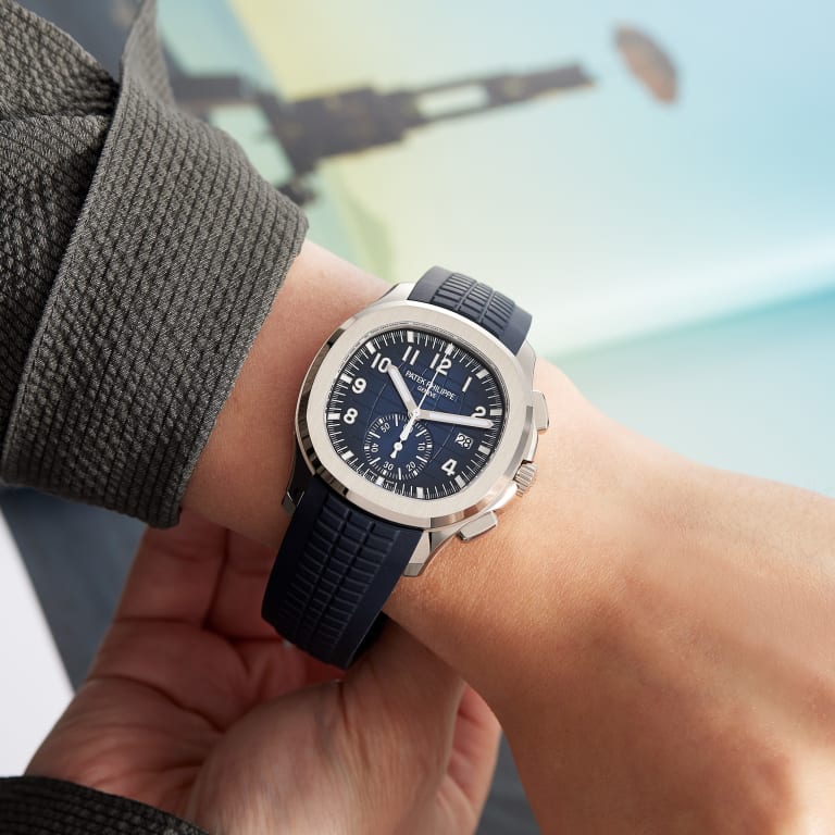 Aquanaut Chronograph White Gold Blue Dial 42mm Product Image 10