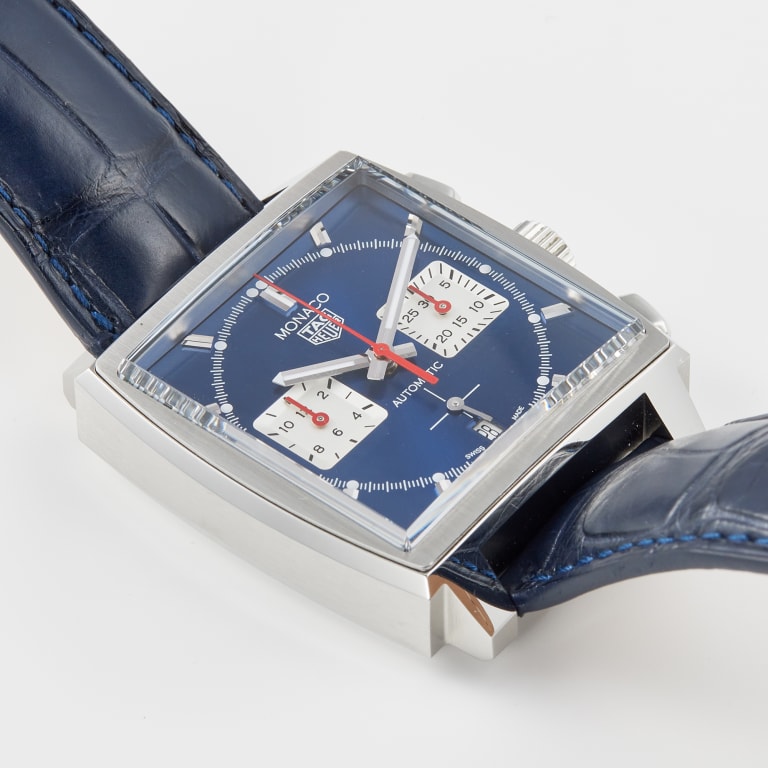 Monaco Calibre Heuer Steel Blue Dial 39mm Product Image 2