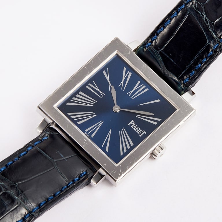 Altiplano Square White Gold Blue Dial 30mm Product Image 2