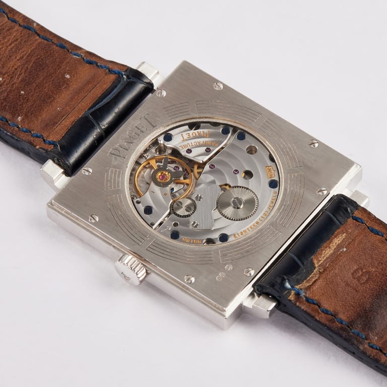 Altiplano Square White Gold Blue Dial 30mm Product Image 9