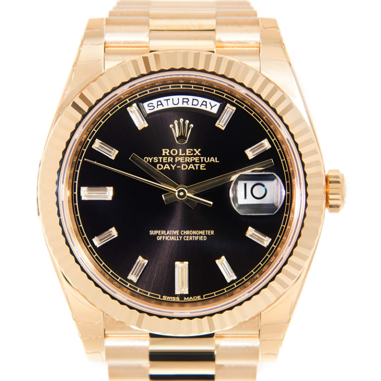 Day-Date Yellow Gold Black Dial 40mm Product Image 3