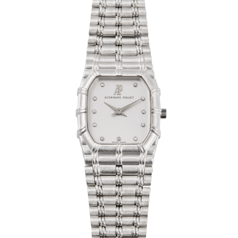 Bamboo Quartz White Gold White Dial 27mm Product Image 1