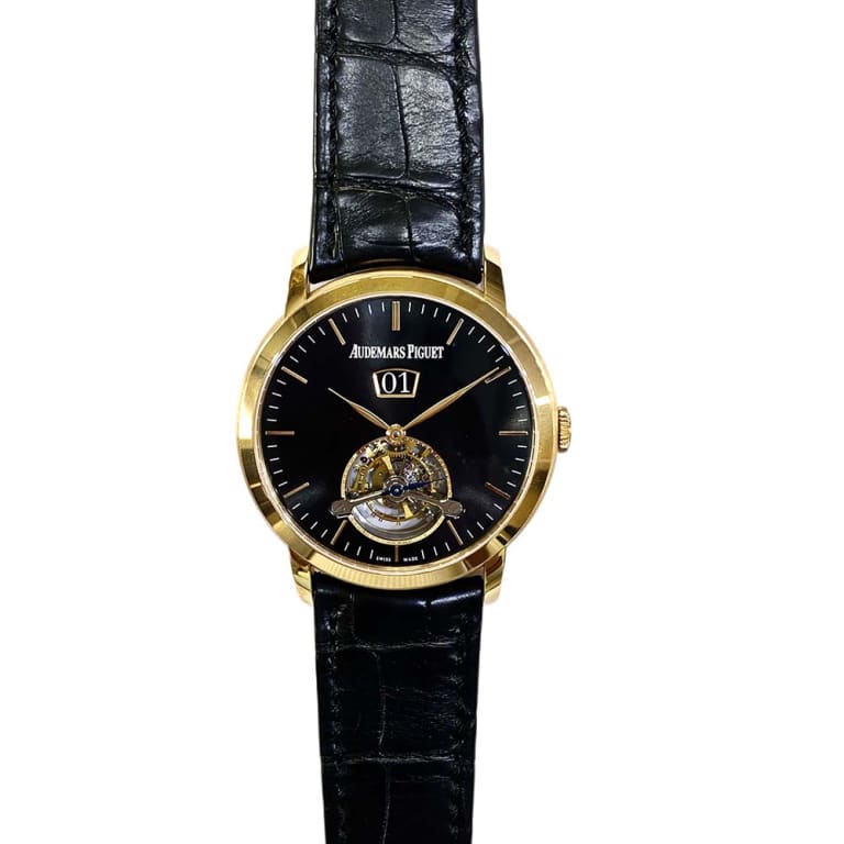 Jules Audemars Tourbillon Grande Date Rose Gold Black Dial 41mm Product Image 1