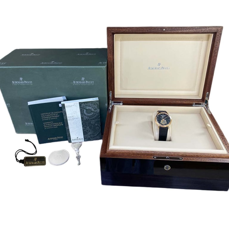 Jules Audemars Tourbillon Grande Date Rose Gold Black Dial 41mm Product Image 5
