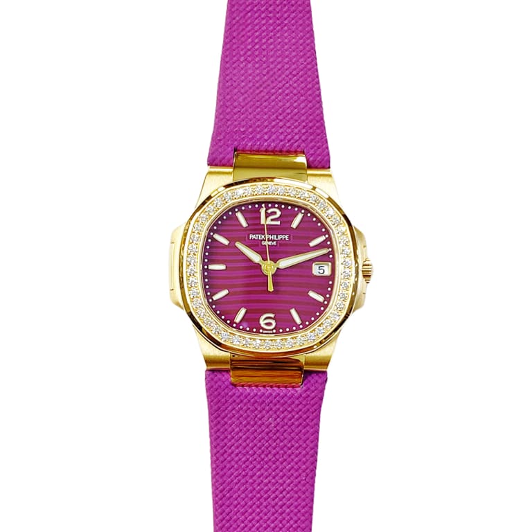 Nautilus Rose Gold Diamond Purple Dial 32mm Product Image 2