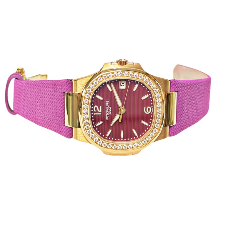 Nautilus Rose Gold Diamond Purple Dial 32mm Product Image 4