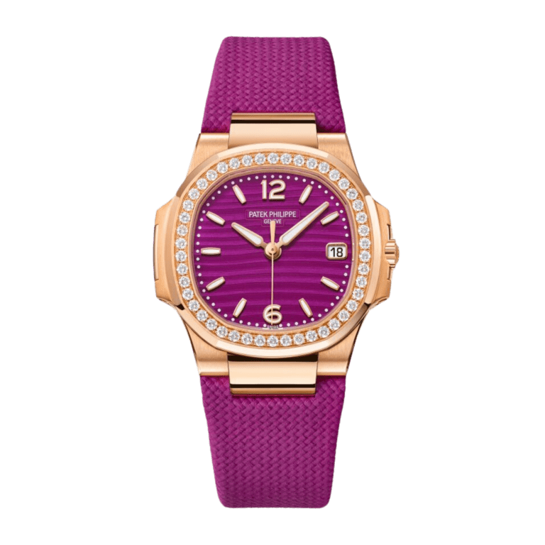 Nautilus Rose Gold Diamond Purple Dial 32mm Product Image 1