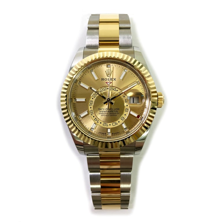 Sky-Dweller Yellow Gold & Steel Champagne Dial 42mm Product Image 2
