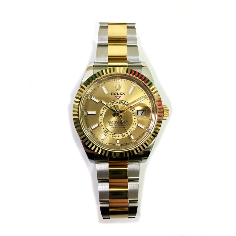 Sky-Dweller Yellow Gold & Steel Champagne Dial 42mm Product Image 2