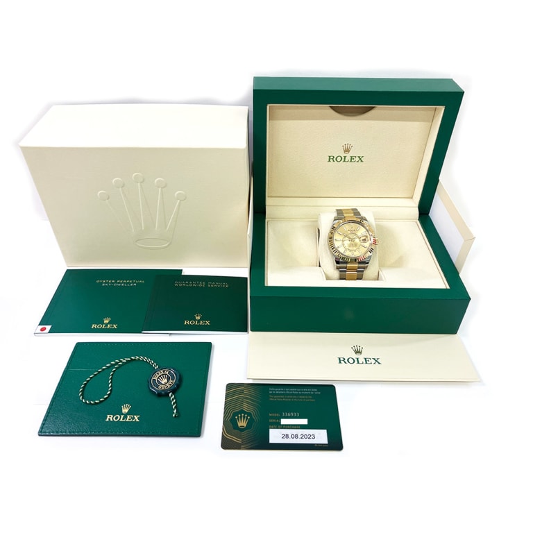Sky-Dweller Yellow Gold & Steel Champagne Dial 42mm Product Image 6
