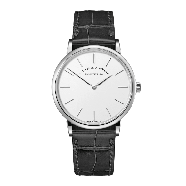 Saxonia Thin White Gold Silver Dial 37mm Product Image 1