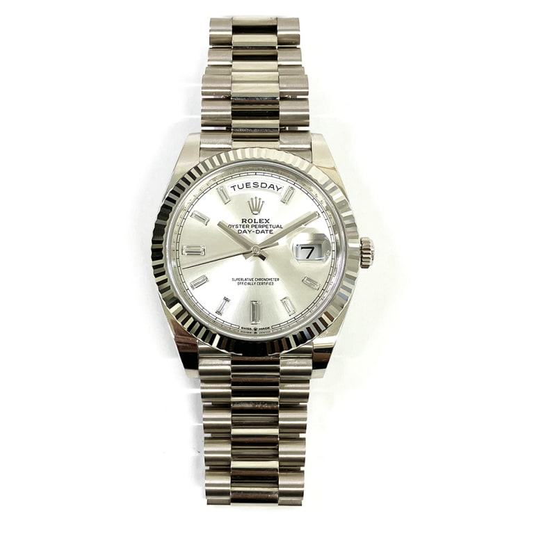 Day-Date White Gold Silver Dial 40mm Product Image 2