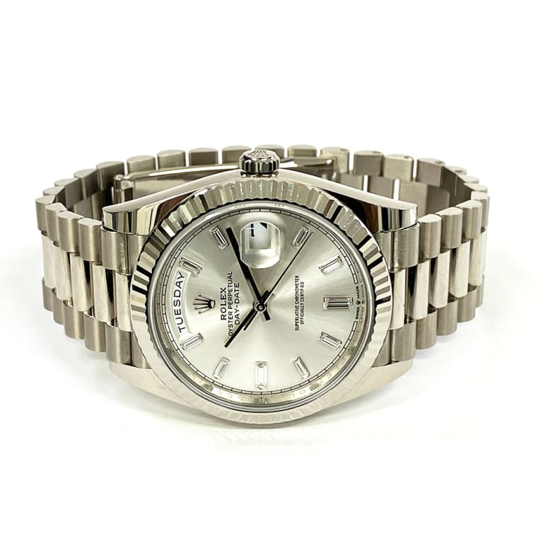 Day-Date White Gold Silver Dial 40mm Product Image 3