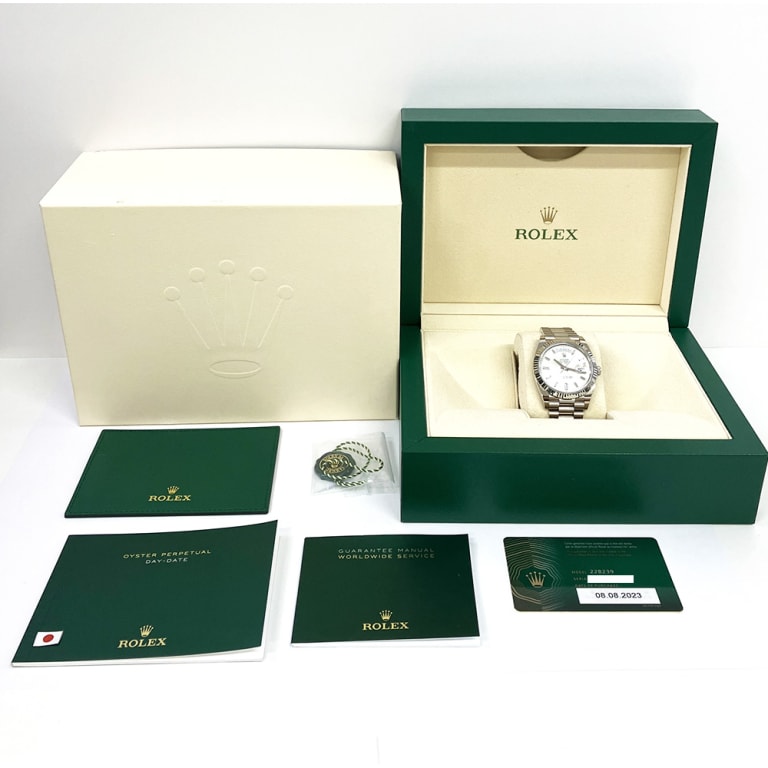 Day-Date White Gold Silver Dial 40mm Product Image 6